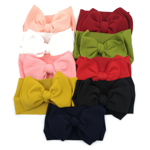 Date Mignon bébé élastique Bandeau Bébé Bandeaux <span class=keywords><strong>Turban</strong></span> Noués Doux Nouveau-Né Bandeau - Product Image 6