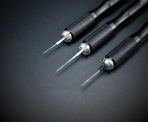<span class=keywords><strong>Aiguille</strong></span> de tatouage pour sourcils, acier inoxydable, noir, <span class=keywords><strong>3RL</strong></span>, Microblading, 1 pièce, haute qualité - Product Image 3