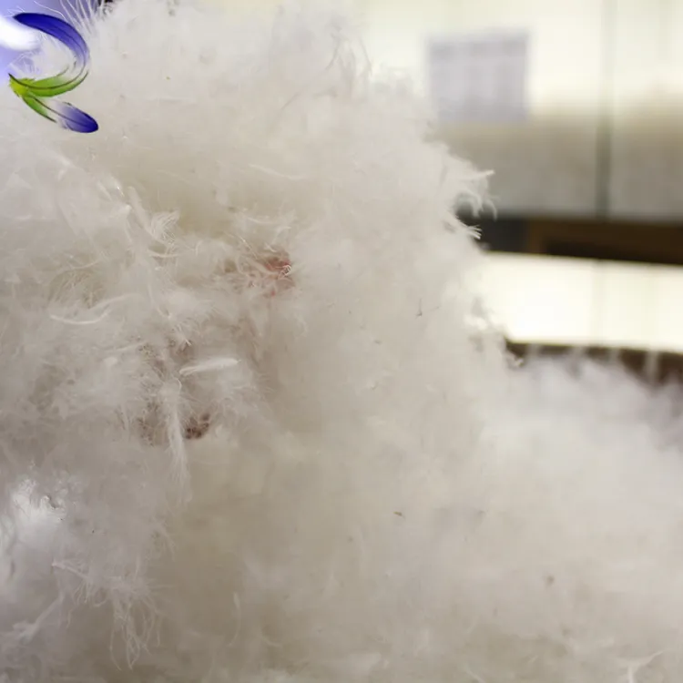 Дешевые высокое качество белая утка подпушка подушки детские и спальный мешок наполнитель материал от фабрики Китая