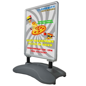 A1 Double Sided Basamento Del Manifesto Marciapiede waterbase Pavimentazione Segni - Product Image 1