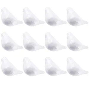 Bird-Shaped Craft Foam White 3D Polystyrene Foam Animal Shapes for Painting DIY Crafts Project Kids Art Class