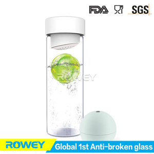 Pura seguro gafas portátiles 600 ml deporte <span class=keywords><strong>Shaker</strong></span> bebida botella con paja - Product Image 1