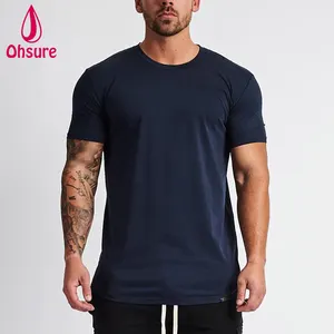 Camiseta de fitness barata y personalizada para hombre, ropa de entrenamiento para correr, Camiseta deportiva de secado rápido para hombre, camiseta de sublimación en blanco, estampado informal