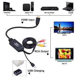 4k HDMI à RCA AV 3RCA CVBs Vidéo Composite Audio Câble Convertisseur Supporte PAL/NTSC pour Feu Bâton roku <span class=keywords><strong>Chromecast</strong></span> PS4 - Product Image 3