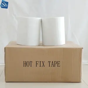 Hot fix strass rotolo di nastro di ferro sul trasferimento di carta acrilico del rhinestone del silicone adesivo per hotfix motivo