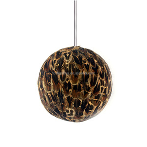 2018 FA-14 alta calidad circular grande ringneck pluma ornamento NAT bolas decorativas - Product Image 1