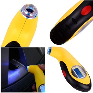 En gros <span class=keywords><strong>100</strong></span> PSI anti-dérapant Voiture Rétroéclairage Haute précision LCD Numérique Jauges De Pression Des Pneus - Product Image 6