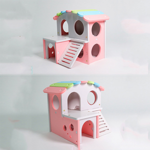 La protección del medio ambiente <span class=keywords><strong>de</strong></span> color pequeña <span class=keywords><strong>casa</strong></span> <span class=keywords><strong>de</strong></span> madera nido para <span class=keywords><strong>hamster</strong></span> - Product Image 2