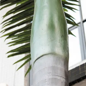 कस्टम मेड 6.3m नारियल खजूर के पेड़ पौधों शीसे रेशा कृत्रिम खजूर के 3 मीटर खजूर के पेड़ इनडोर