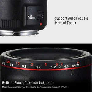 Objectif autofocus à grande ouverture YONGNUO YN50mm F1.8 II pour Canon, effet bokeh, objectif d'appareil photo pour Canon <span class=keywords><strong>EOS</strong></span> <span class=keywords><strong>70D</strong></span> 5D2 5D3 600D DSLR - Product Image 2