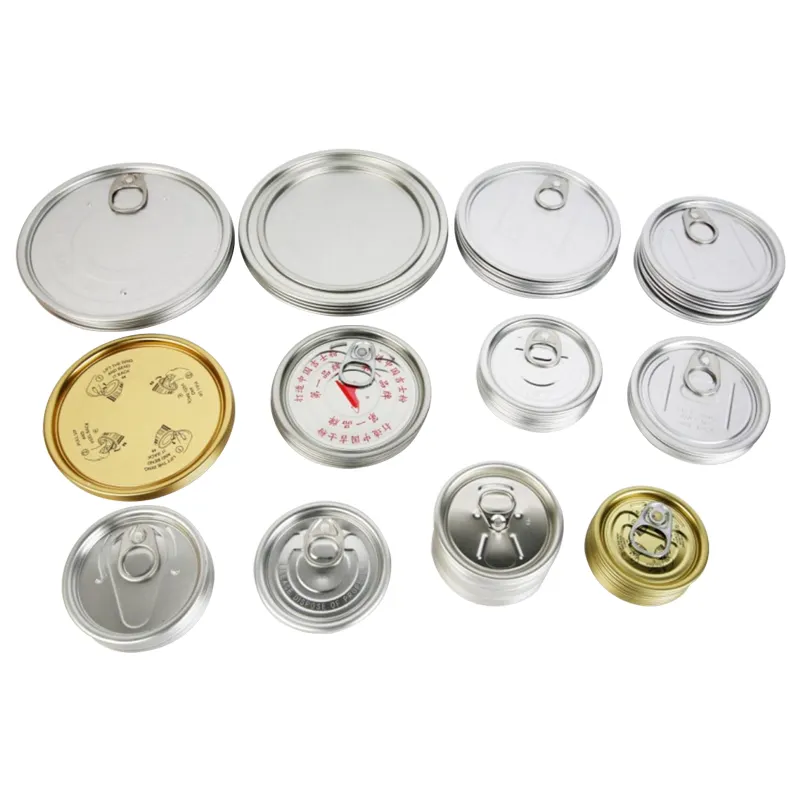 Easy Open End Beverage Tin Can Lid Juice Can Lid Different Size Custom Manufacture Aluminum Easy Pull Cover