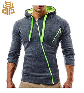 De <span class=keywords><strong>dos</strong></span> cremalleras <span class=keywords><strong>gimnasio</strong></span> Sudadera con capucha Cool Zip Sudadera con capucha para los hombres - Product Image 3