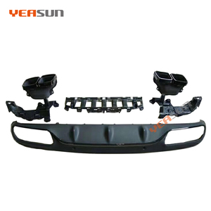 Pour Mercedes Benz coupé 2 porte C63 <span class=keywords><strong>W205</strong></span> AMG arrière diffuseur avec 4 tuyaux - Product Image 1