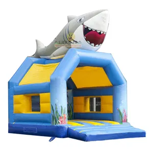 Aufblasbare Shark Bounce Haus Springenden Shark Aufblasbare Bouncy Jumper Burg
