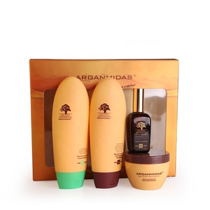 Arganmidas vente en gros ensemble de soins capillaires bio shampooing volumateur et après-shampooing masque capillaire à l'huile d'argan - Product Image 1