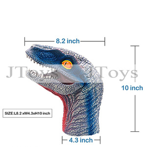 Animal hecho a mano dragón mono perro unicornio dinosaurio mano marioneta guante personajes de dibujos animados Cosplay juguetes educativos para niños adultos - Product Image 6