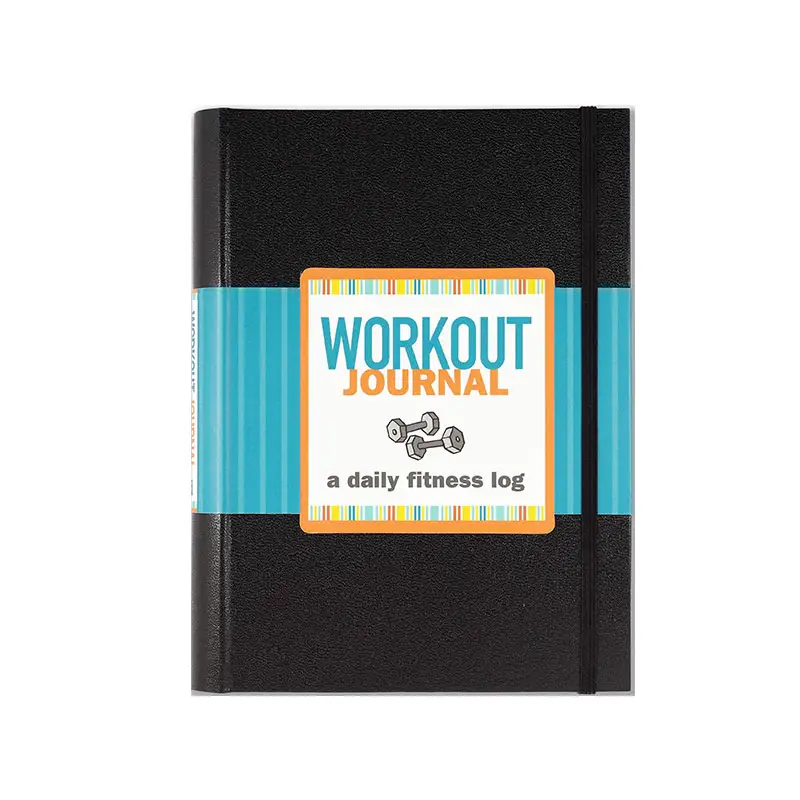 Custom PU Hardcover Weekly Fitness Log Book Workout Journal