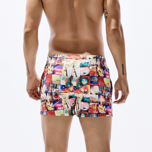 Commercio all'ingrosso A Buon Mercato Costumi Da Bagno Costumi Da Bagno Degli Uomini Stampato Mens Dei Bicchierini del Bordo 100% Poliestere Uomo Costumi Da Bagno Short Private Label di Marca - Product Image 4