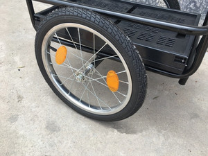 Kunststoff koffer mit großer Kapazität Fahrrad anhänger Werkzeug wagen mit <span class=keywords><strong>2</strong></span> Rädern für Fracht - Product Image 5