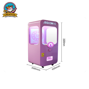 ピンクのキッズコイン式ゲーム機メタルラッキーツイストエッグ自動販売機 - Product Image 5