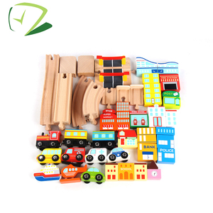 De madera de gran <span class=keywords><strong>tren</strong></span> de ferrocarril de 2 años - Product Image 4
