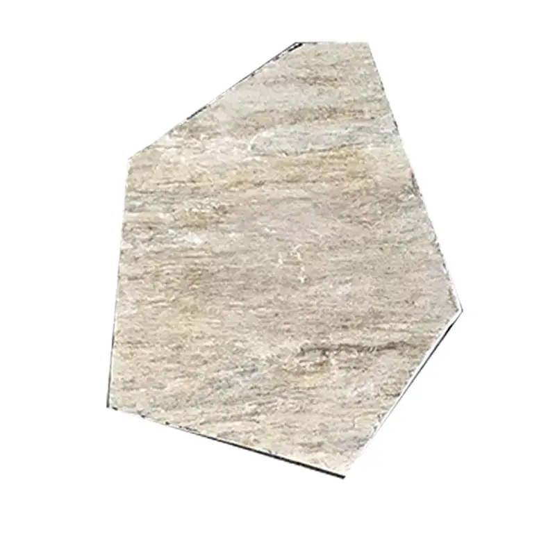 Atacado natural flagstone tapete de malha pedra telha [china fornecedores creme ao ar livre pedras stepping