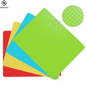 Tabla de cortar de plástico <span class=keywords><strong>Flexible</strong></span> Extra gruesa, 4 piezas, venta al por mayor - Product Image 5