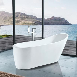 <span class=keywords><strong>Baignoire</strong></span> autoportante ovale en acrylique de luxe moderne pour adultes, <span class=keywords><strong>petite</strong></span> et profonde, idéale pour les hôtels - Product Image 1
