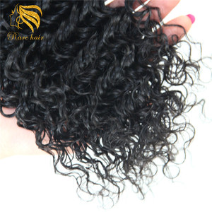 Super humano Remy extensiones de cabello virgen 100% peruano de <span class=keywords><strong>la</strong></span> onda profunda - Product Image 6