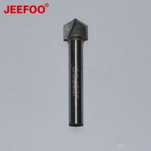 JEEFOO GV6*10 6*10*120° <span class=keywords><strong>Fraise</strong></span> à rainurer en V en carbure pour CNC, outils de fraisage tranchants pour la sculpture 3D sur bois et le chanfreinage - Product Image 2