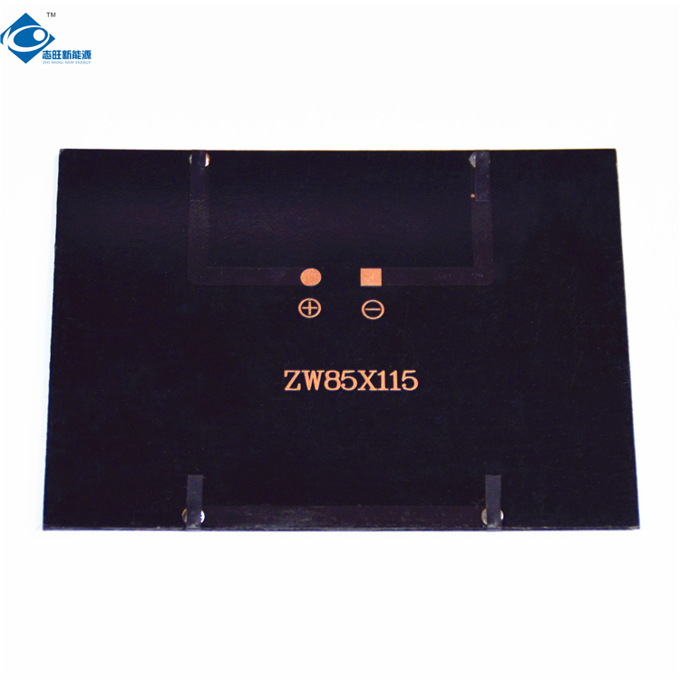 12V 1.3W Peak Power Glass High Conversion Rate Solar Cell Module ZW-85115 24 Battery Silicon Solar PV Module