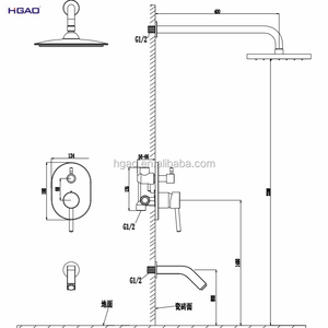 Diseño moderno <span class=keywords><strong>baño</strong></span> de cobre termostático ducha mezclador grifos conjuntos completo - Product Image 6