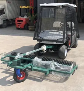 Golf kulübü 4 tekerlekli elektrikli caddy golf arabası top seçici ile