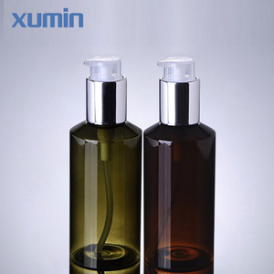 Minimum afin de permettre ruban cap 100 ml vert ambre en plastique cosmétique pet bouteille - Product Image 1