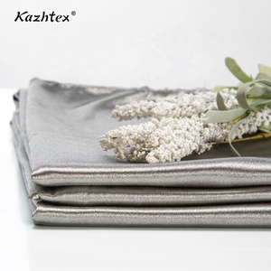 Tricot Vải Với Tinh Khiết Bạc Lớp Phủ EMF Bức Xạ Và RFID Chặn Kéo Dài Cho Rèm Cửa Và Lót Sợi Nhuộm Mô Hình - Product Image 1