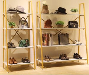Personalizzata in metallo e legno di visualizzazione scaffale cremagliera per negozio boutique - Product Image 3