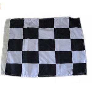 Tamaño diferente personalizado oe logotipo 68D poliéster de carreras a cuadros blanco y negro <span class=keywords><strong>bandera</strong></span> - Product Image 1
