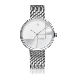 Shengke di Marca 0105 Signore di Modo Orologi In Acciaio Inox Minimalista Quarzo Delle Donne Della Vigilanza Di Lusso montre femme - Product Image 4