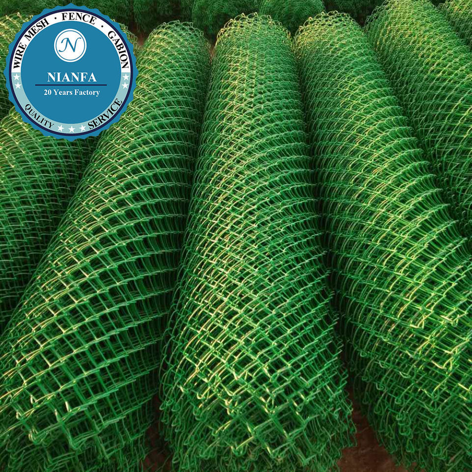 Guangzhou Factory Direct 4mm Diameter Wire Roll Pvc Chain Link Mesh Fence Galvanized Iron Wire Export To Maldives