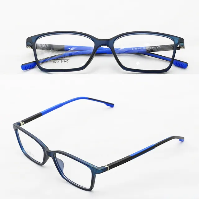 24485 Neue heiß verkaufte TR90-Brille mit Feder scharnieren Designer Durable Men Optical Frames