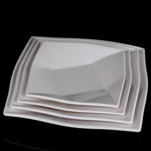 New Product Factory Directly Sell Plastic Plates Online Custom Color Logo Printing Dinner Plates