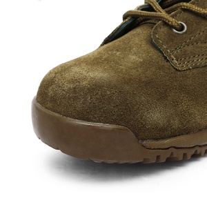 BỐT CHIẾN ĐẤU XINXING Quảng Châu MB10 Giày Bốt Sa Mạc Chiến Thuật Có Khóa Kéo Bằng Da Lộn Màu Nâu Nhạt Xẻ Tà MB10 - Product Image 4