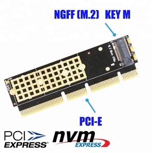 M.2 NGFF NVMe SSD PCIE <span class=keywords><strong>3</strong></span>.0 X16 / X8 / X4 adaptörünü 1U / 2U sunucu ve düşük profilli PC için - Product Image 2