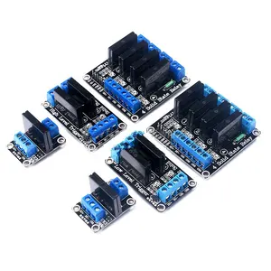 1/2/4 circuito 5V/12V/24V triggers do alto e baixo nível relé de estado sólido módulo 2A AC