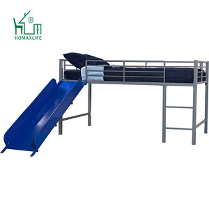 Campione gratuito Doppia Loft Sopra Regina <span class=keywords><strong>Singolo</strong></span> <span class=keywords><strong>Letto</strong></span> <span class=keywords><strong>A</strong></span> Castello Con Scivolo - Product Image 3
