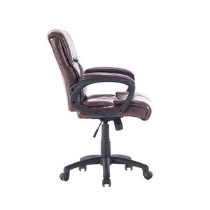 Mode vente chaude multifonctionnel noir nylon roulettes <span class=keywords><strong>de</strong></span> luxe brun exécutif <span class=keywords><strong>de</strong></span> <span class=keywords><strong>bureau</strong></span> en cuir <span class=keywords><strong>chaise</strong></span> pivotante - Product Image 2