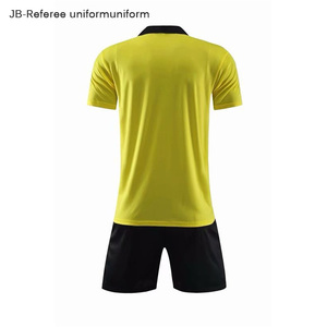 Reversible short sleeve authentic football shirt maker uniforms referee soccer jersey set - Product Image 4