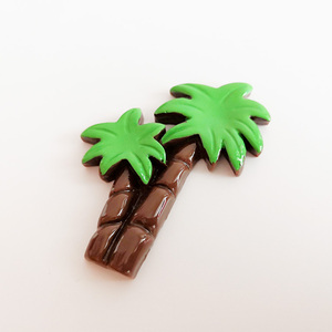 Gran oferta, alta calidad, gran tamaño, verano, palmera, árbol de coco, diseño, <span class=keywords><strong>resina</strong></span> epoxi, cabujón, parte posterior plana - Product Image 3