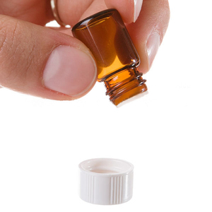 Fornitori di bottiglie 5/8 bicchierini vendita olio essenziale fiale di vetro ambrato riduttori di orifizio 1ml /2ml campione di profumo bottiglie di vetro - Product Image 5