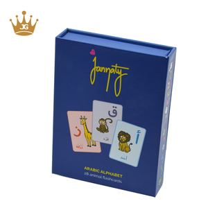 Alfabeto di lusso <span class=keywords><strong>bambini</strong></span> colorato stampato 300g carta Custom Flash card Cards scatola del gioco - Product Image 4